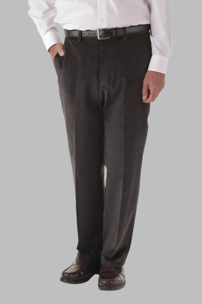 【2plan】Deep corduroy one-tuck pants Cowtown