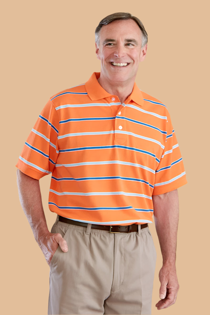 Short Sleeve Snap Back Polo Shirt for men by Buck & Buck in Tan/Beige, and available in different sizes. This tops item is part of our polos collection.