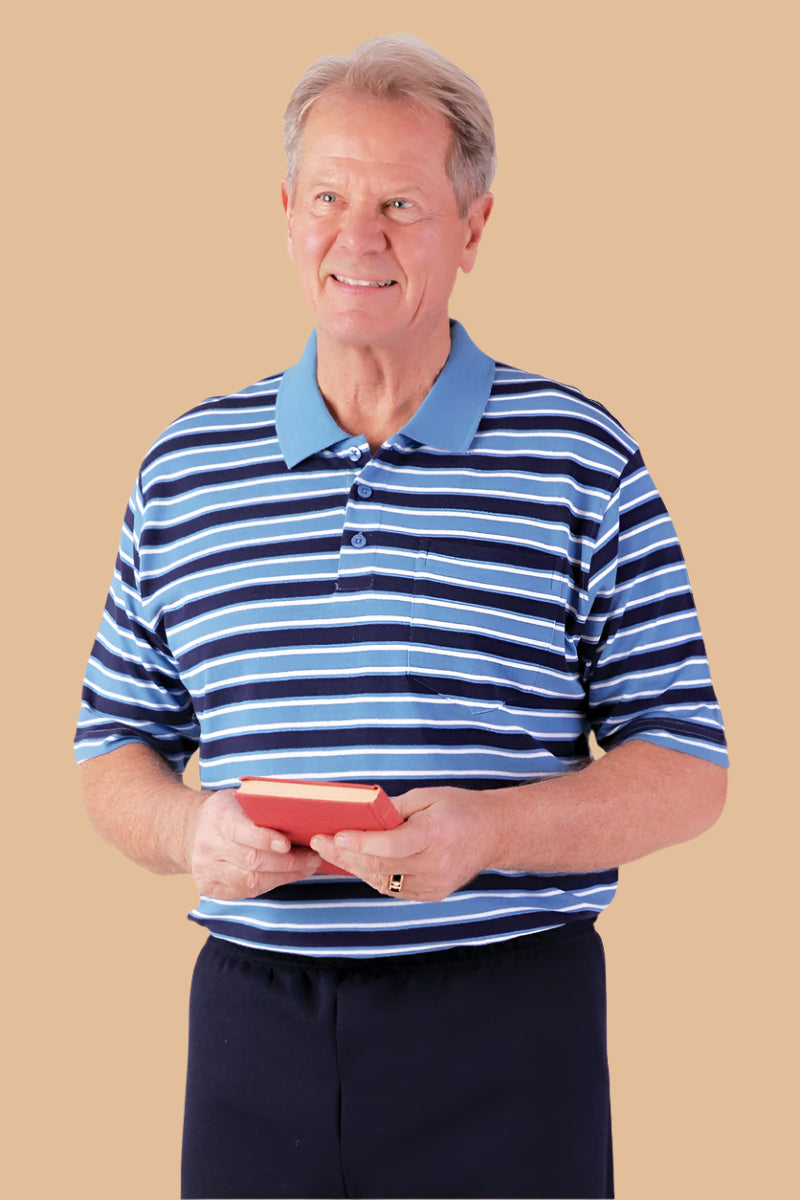 Short Sleeve Snap Back Polo Shirt for men by Buck & Buck in Black, and available in different sizes. This tops item is part of our polos collection.