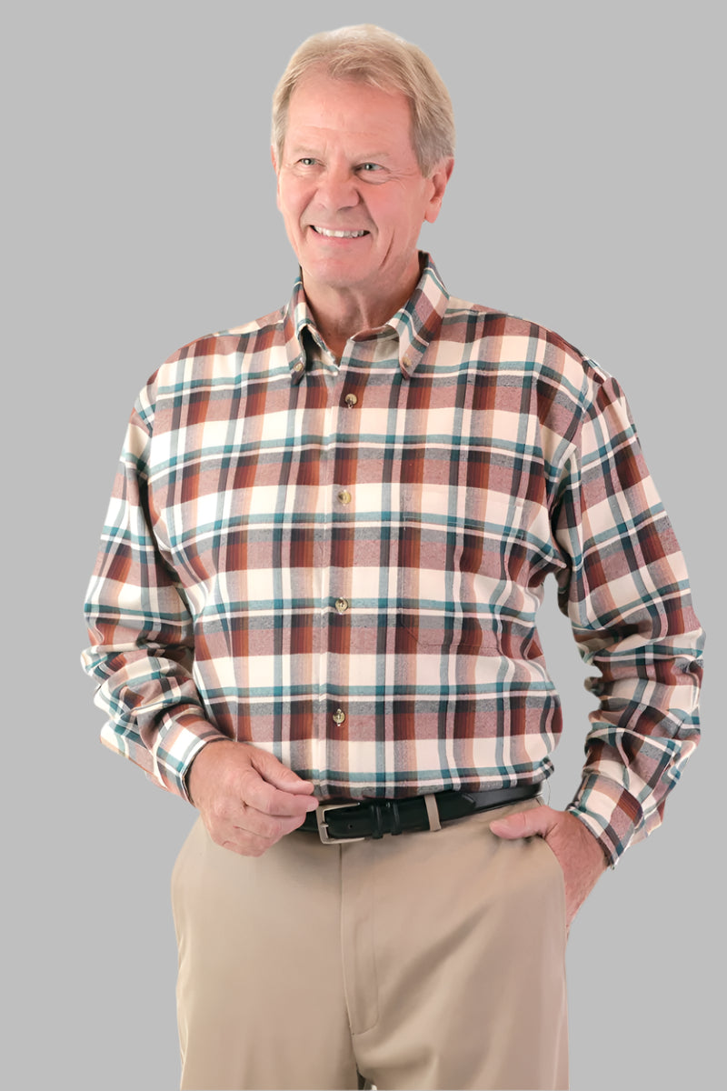 Flannel Shirt With VELCRO® Fasteners for men by Buck & Buck, and available in different sizes. This tops item is part of our shirts collection.