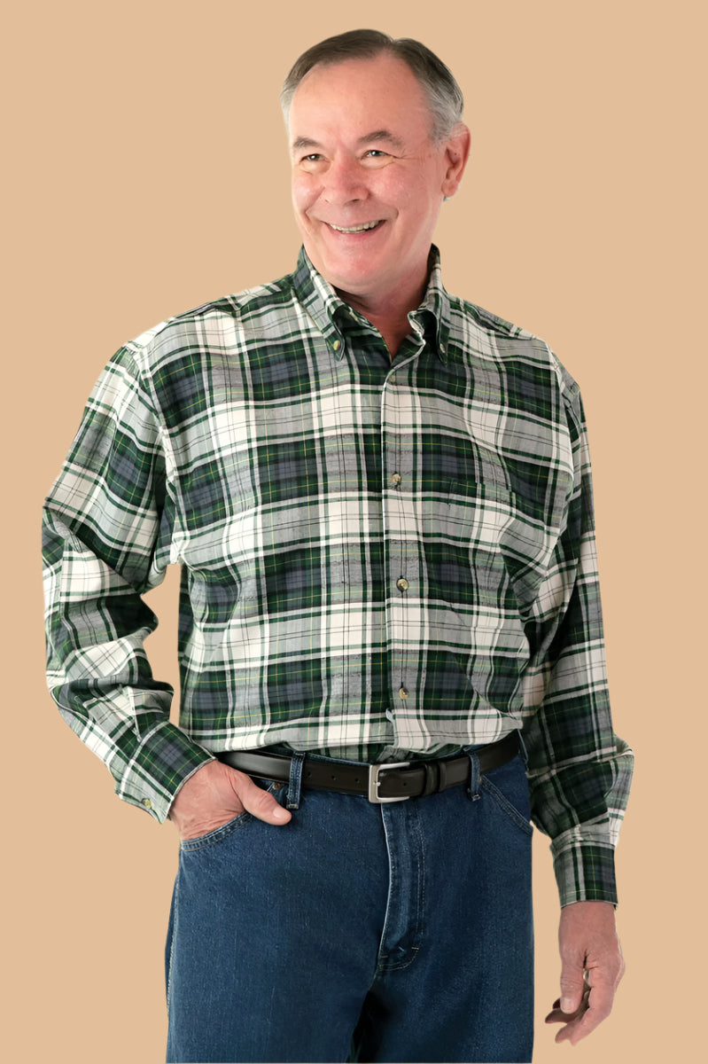 Flannel Shirt With VELCRO® Fasteners for men by Buck & Buck in Navy, and available in different sizes. This tops item is part of our shirts collection.