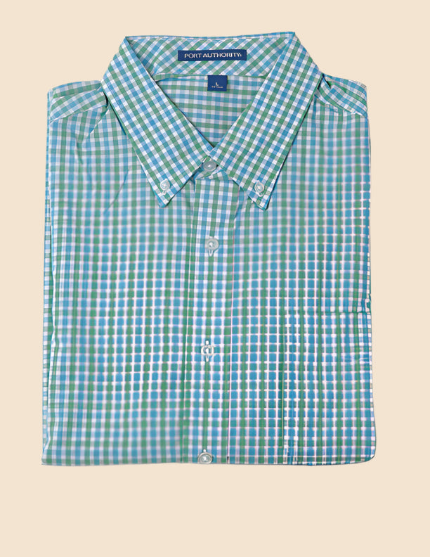 Short Sleeve Gingham Shirt With VELCRO® Fasteners for men by Buck & Buck in Gray, and available in different sizes. This tops item is part of our shirts collection.