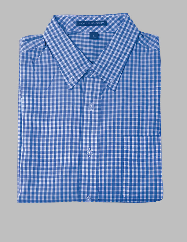 Short Sleeve Gingham Shirt With VELCRO® Fasteners for men by Buck & Buck in Gray, and available in different sizes. This tops item is part of our shirts collection.