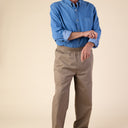 Men's Long Sleeve Denim Shirt With VELCRO® Fasteners by Buck & Buck in Denim, and available in different sizes. This tops item is part of our shirts collection.