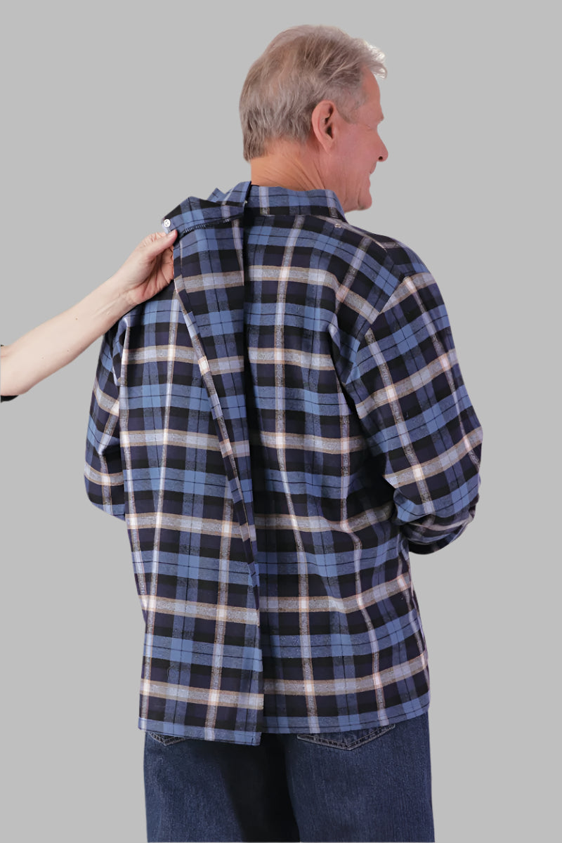 Wrap Back Flannel Shirt for men by Buck & Buck, and available in different sizes. This tops item is part of our shirts collection.