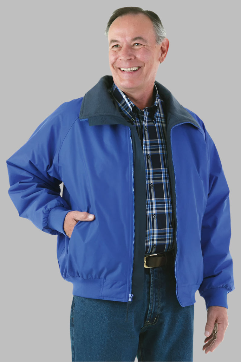 Men's Fleece Lined Jacket by Buck & Buck in Royal, and available in different sizes. This outerwear & layering item is part of our coats & jackets collection.