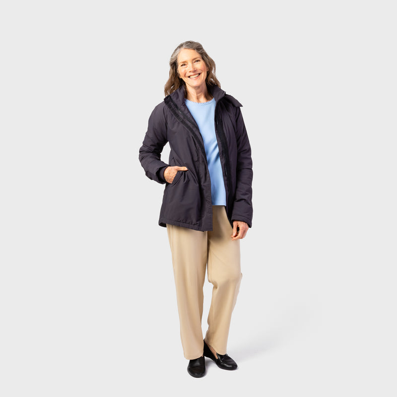 Women's Limited Dexterity Jacket by No Limbits in Soft Black, and available in different sizes. This outerwear & layering item is part of our jackets collection.
