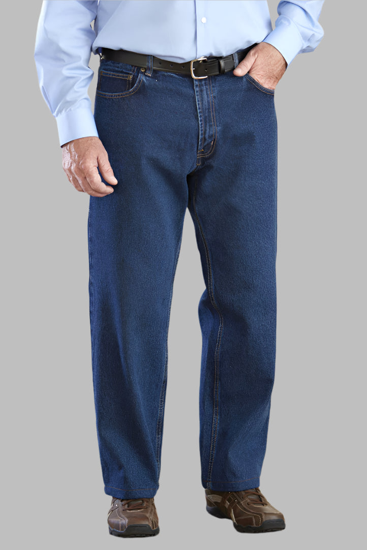5 Pocket Jeans With VELCRO® Fastener Fly for men by Buck & Buck in Denim, and available in different sizes. This bottoms item is part of our jeans collection.