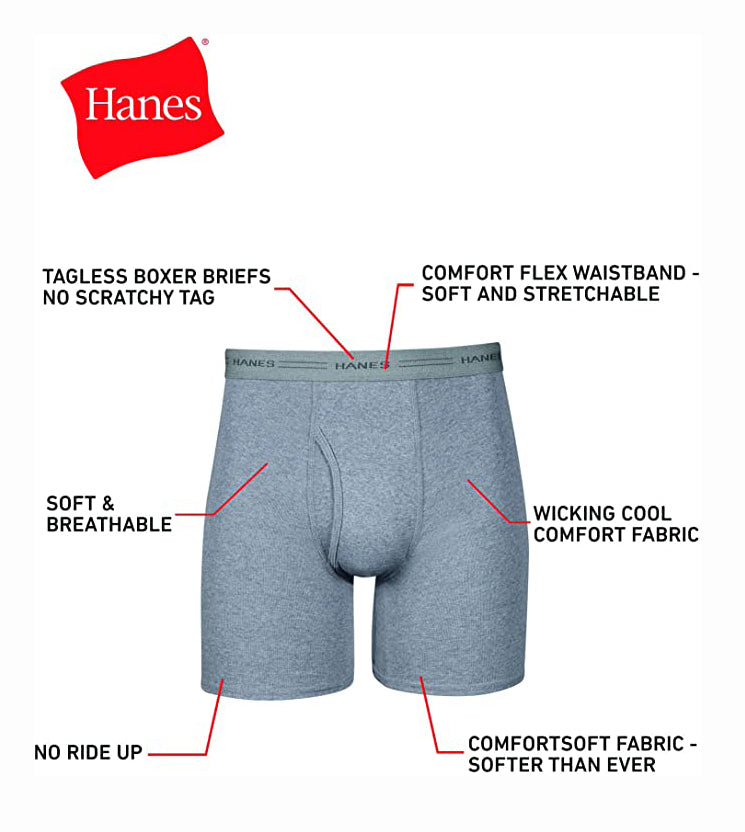 Knit Boxer Briefs (6-pack) for men by Buck & Buck, and available in different sizes. This undergarments item is part of our boxer briefs collection.