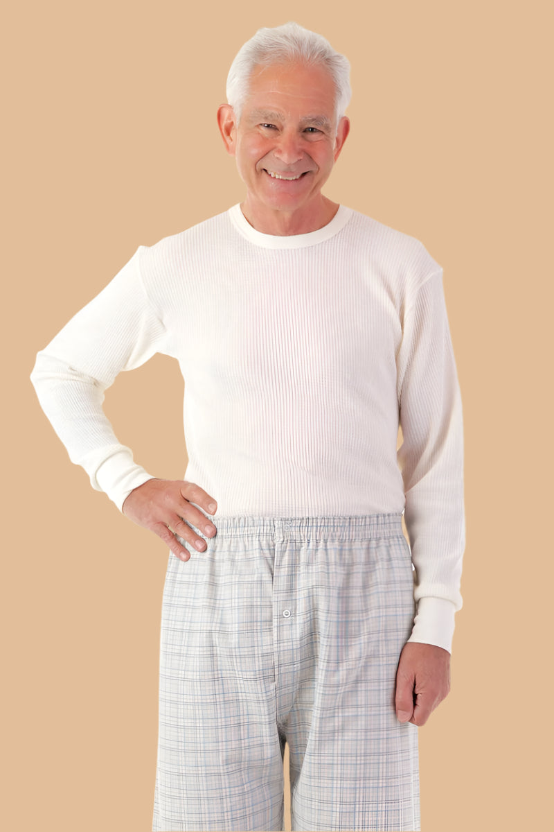 Thermal Top for men by Buck & Buck in Cream, and available in different sizes. This tops item is part of our men's long johns collection.