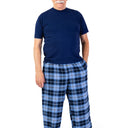 Men's Flannel PJ Bottoms by Buck & Buck in blue, and available in different sizes. This sleepwear item is part of our pajamas collection.