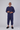 Men's Knicker Back-Zip Sleep Suit by Buck & Buck in navy, and available in different sizes. This one-piece garments item is part of our sleepwear & loungewear collection.