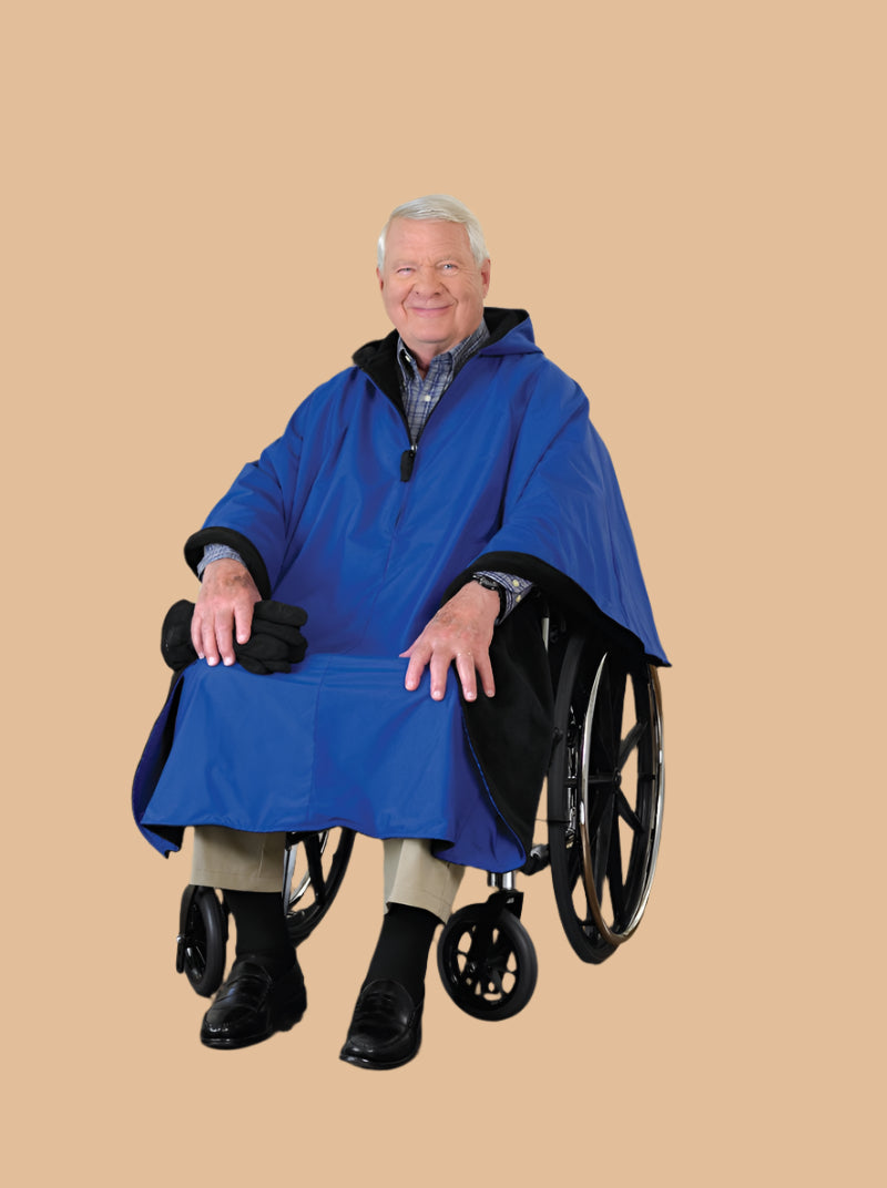 Mens Rain Poncho by Buck & Buck in Royal, and available only in a one-size option. This outerwear & layering item is part of our ponchos collection.
