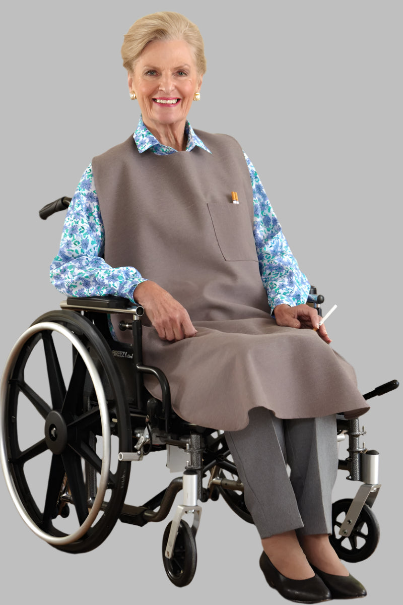 Women's Smoker's Bib by Buck & Buck in Tan/Beige, and available only in a one-size option. This accessories & home item is part of our bibs collection.