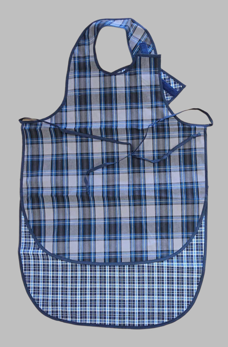 Men's Eating Apron by Buck & Buck in Navy, and available only in a one-size option. This accessories & home item is part of our aprons collection.