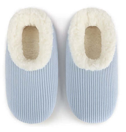 Women's Snoozies by Buck & Buck in Light Blue, and available in different sizes. This footwear item is part of our slippers collection.