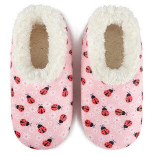 Women's Snoozies by Buck & Buck in Ladybugs, and available in different sizes. This footwear item is part of our slippers collection.