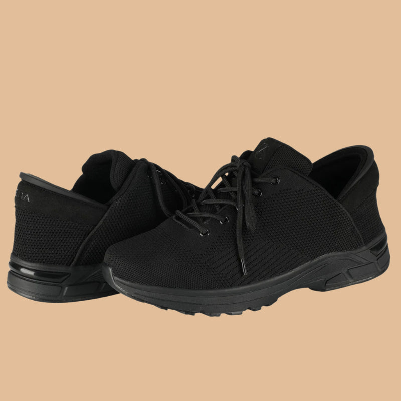 Zeba® Hands Free Men's Sneakers by Zeba Shoes in Jet Black, and available in different sizes. This footwear item is part of our sneakers collection.