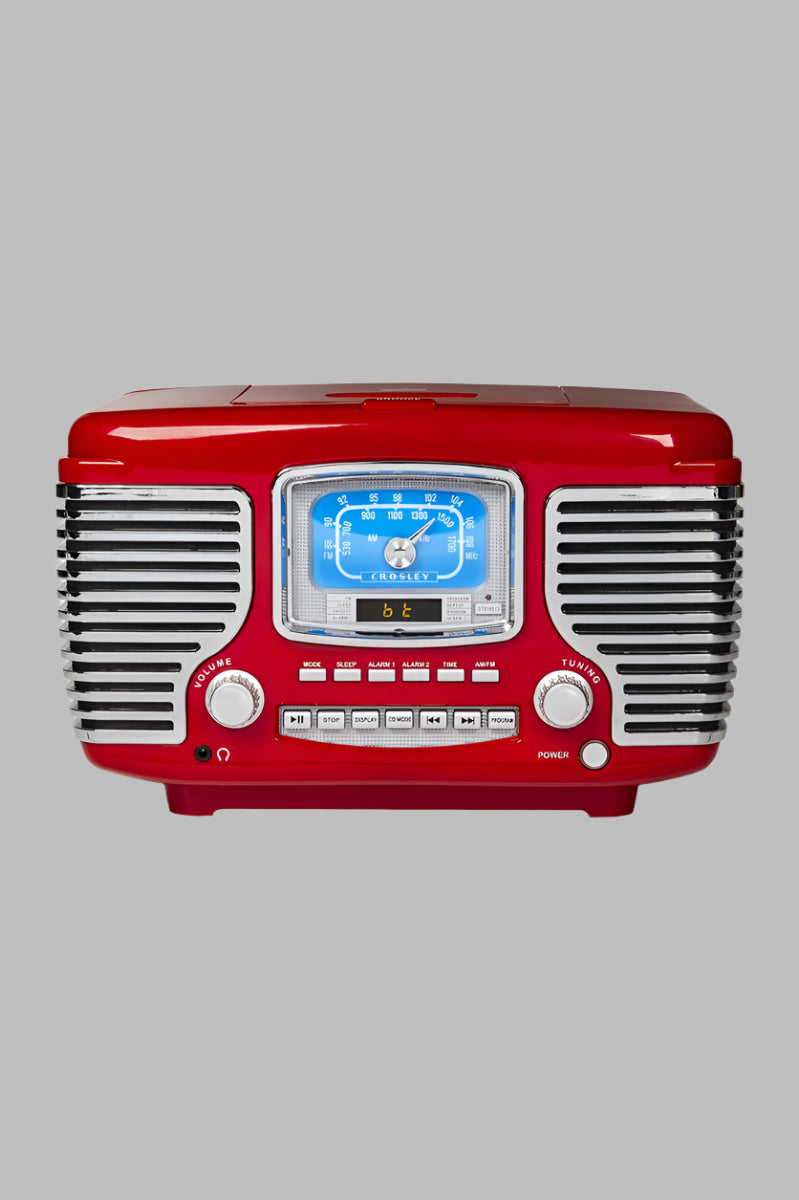 Crosley Retro AM/FM Dual Alarm Clock Radio by Buck & Buck in Red, and available only in a one-size option. This accessories & home item is part of our radios collection.