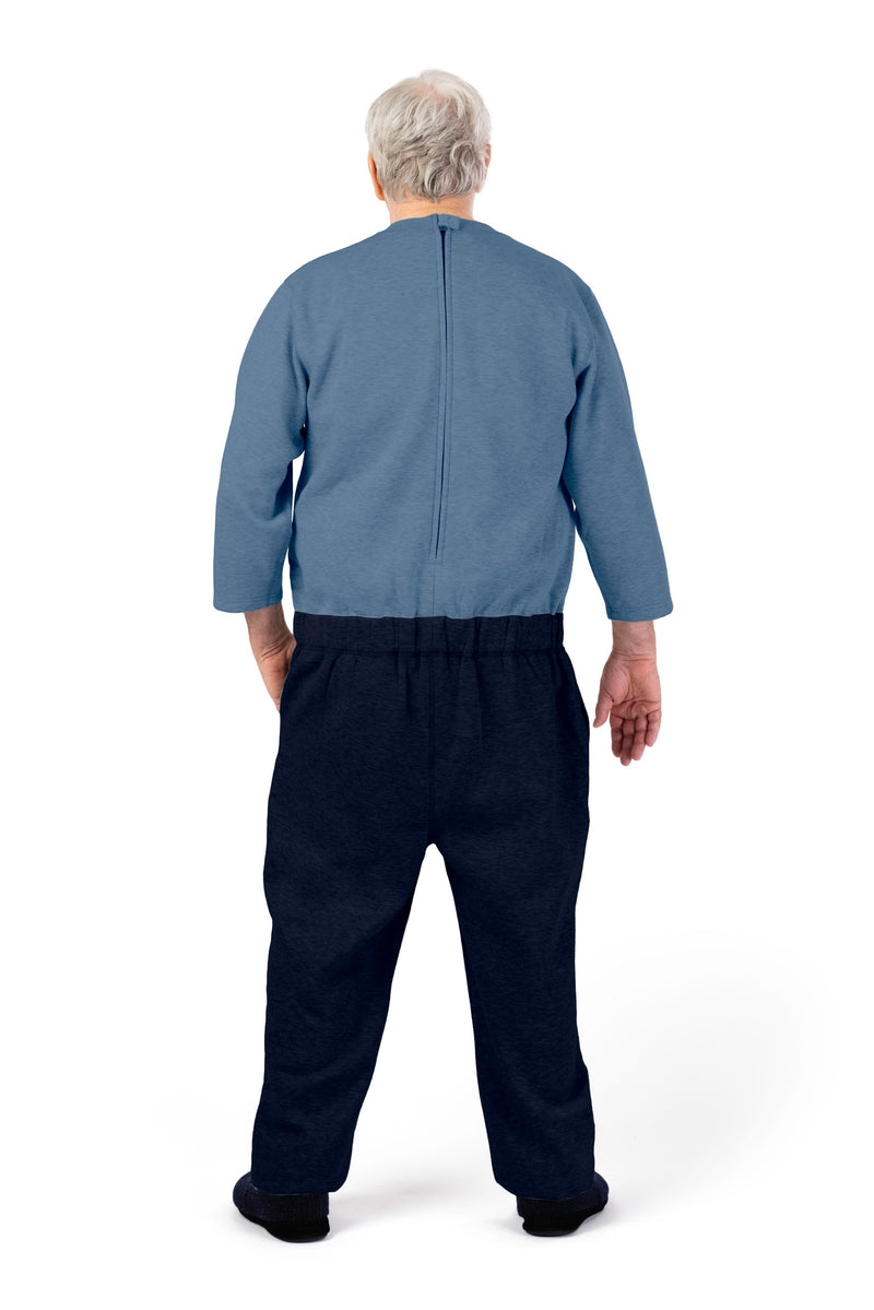 Men's Long Sleeve Fleece Jumpsuit by Buck & Buck in Green Top/Black Pants, and available in different sizes. This one-piece garments item is part of our one-pieces collection.