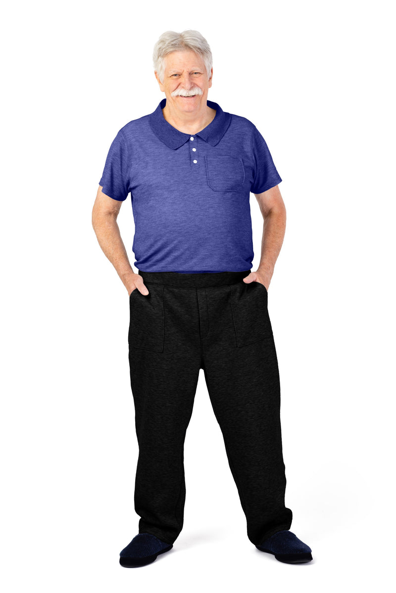 Men's Polo Jumpsuit by Buck & Buck in Royal Top/Black Pants, and available in different sizes. This one-piece garments item is part of our one-pieces collection.