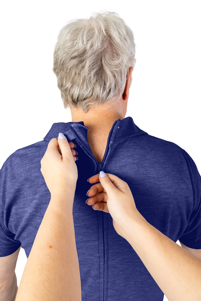 Men's Polo Jumpsuit by Buck & Buck in Royal Top/Black Pants, and available in different sizes. This one-piece garments item is part of our one-pieces collection.