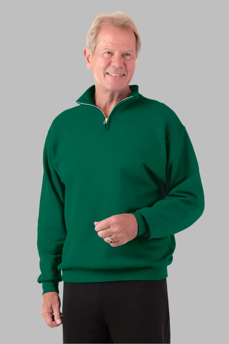 Men's 1/4 Zip Jumpsuit by Buck & Buck in Navy Top/Black Pants, and available in different sizes. This one-piece garments item is part of our one-pieces collection.