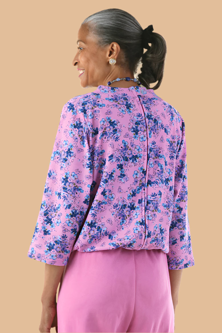 Printed Top Perfect Fit Jumpsuit for women by Buck & Buck in rose, and available in different sizes. This one-piece garments item is part of our one-pieces collection.