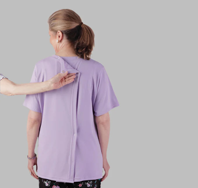 Women's Short Sleeve Adaptive Knit Set by Buck & Buck, and available only in a one-size option. This bundles item is part of our outfit sets collection.