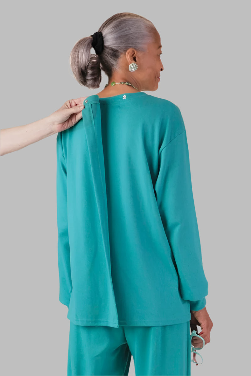 Women's Long Sleeve Adaptive Knit Set by Buck & Buck, and available only in a one-size option. This bundles item is part of our outfit sets collection.