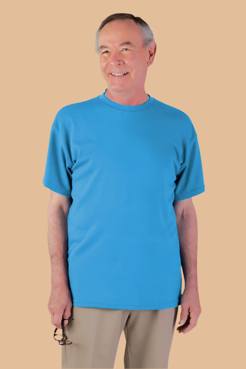 Men's Short Sleeve Solid Snap Back T-Shirt by Buck & Buck, and available in different sizes. This tops item is part of our t-shirts collection.