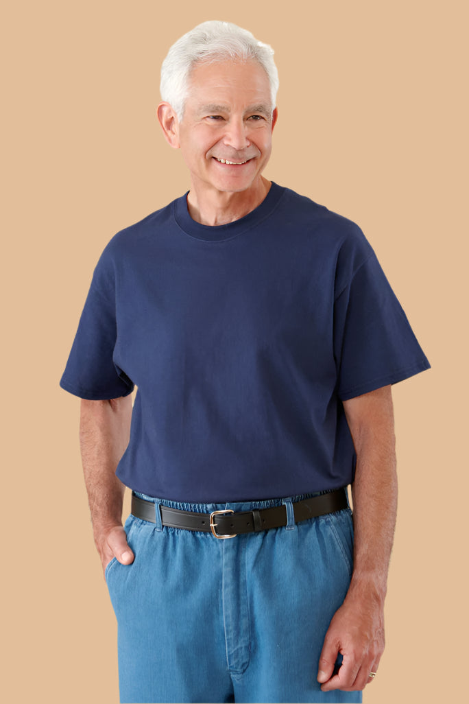 Men's Short Sleeve Solid Snap Back T-Shirt by Buck & Buck in Charcoal, and available in different sizes. This tops item is part of our t-shirts collection.