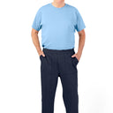 Men's Short Sleeve Jumpsuit by Buck & Buck in Blue Top/Navy Pants, and available in different sizes. This one-piece garments item is part of our one-pieces collection.