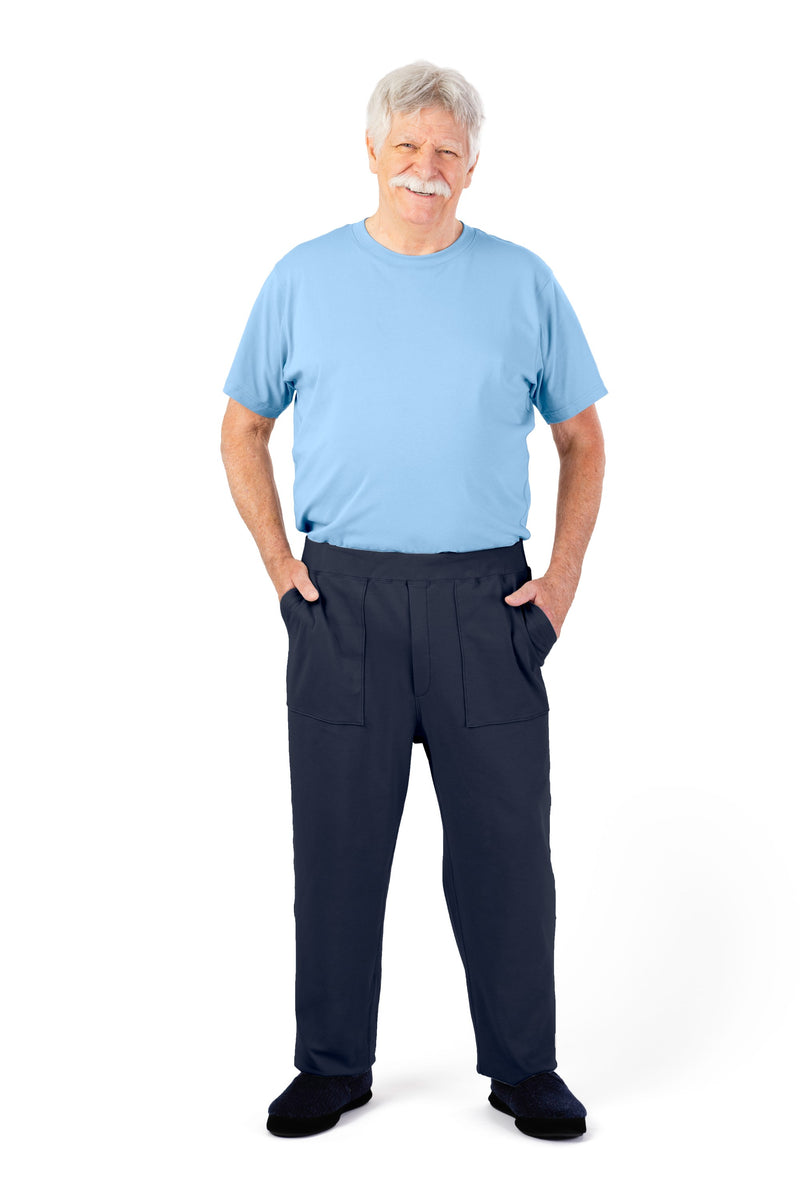 Men's Short Sleeve Jumpsuit by Buck & Buck in Blue Top/Navy Pants, and available in different sizes. This one-piece garments item is part of our one-pieces collection.