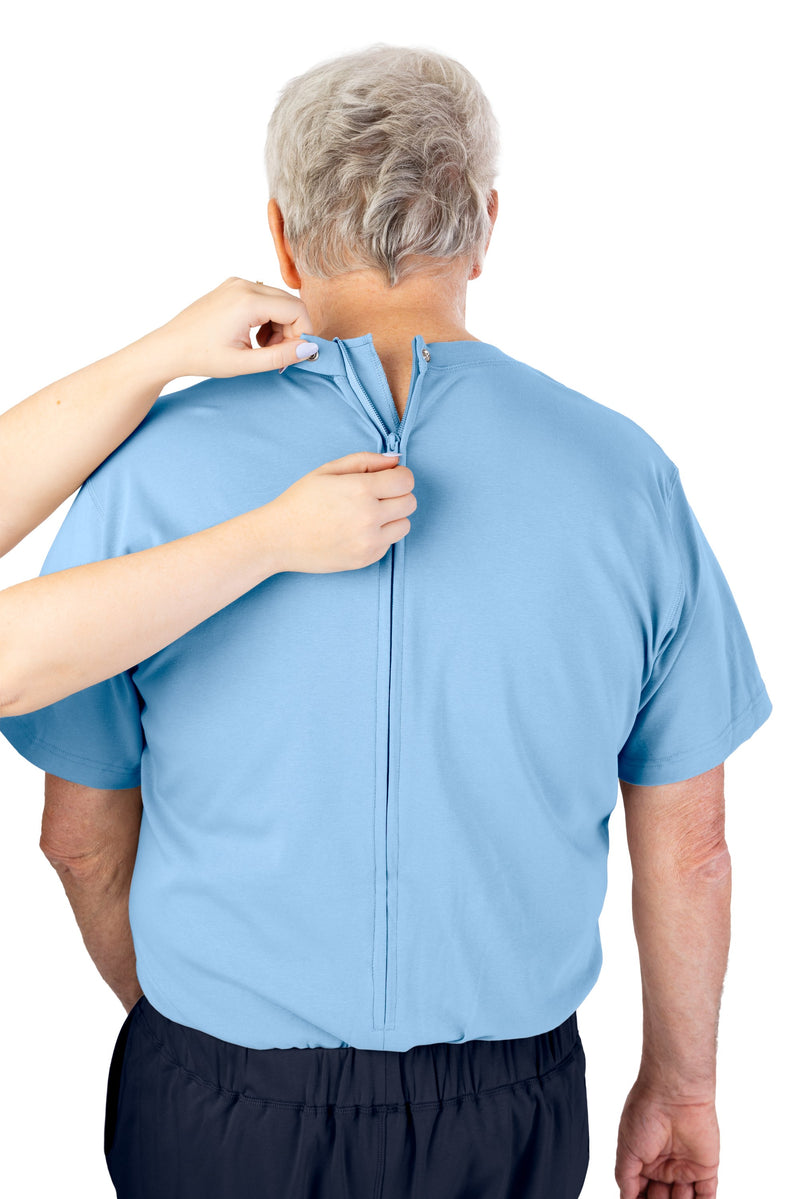 Men's Short Sleeve Jumpsuit by Buck & Buck in Blue Top/Navy Pants, and available in different sizes. This one-piece garments item is part of our one-pieces collection.