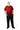 Men's Short Sleeve Jumpsuit by Buck & Buck in Red Top/Black Pants, and available in different sizes. This one-piece garments item is part of our one-pieces collection.