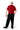 Men's Short Sleeve Jumpsuit by Buck & Buck in Red Top/Black Pants, and available in different sizes. This one-piece garments item is part of our one-pieces collection.