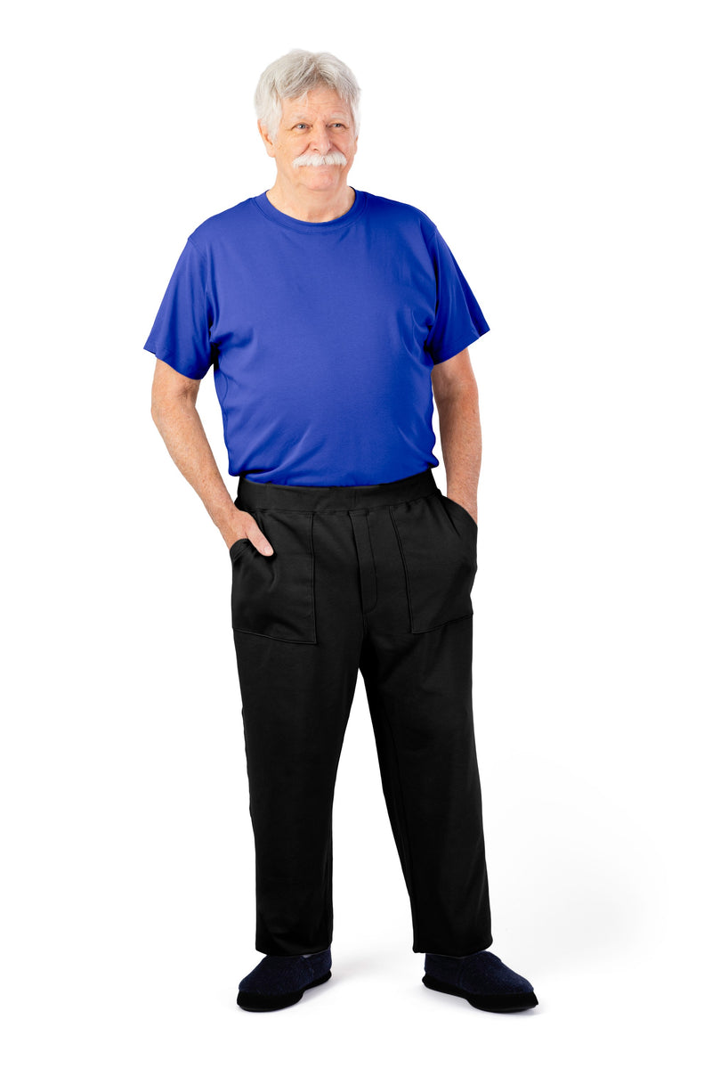 Men's Short Sleeve Jumpsuit by Buck & Buck in Royal Top/Black Pants, and available in different sizes. This one-piece garments item is part of our one-pieces collection.