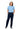 Women's Short Sleeve Jumpsuit by Buck & Buck in Blue Top/Navy Pants, and available in different sizes. This one-piece garments item is part of our one-pieces collection.