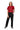 Women's Short Sleeve Jumpsuit by Buck & Buck in Red Top/Black Pants, and available in different sizes. This one-piece garments item is part of our one-pieces collection.