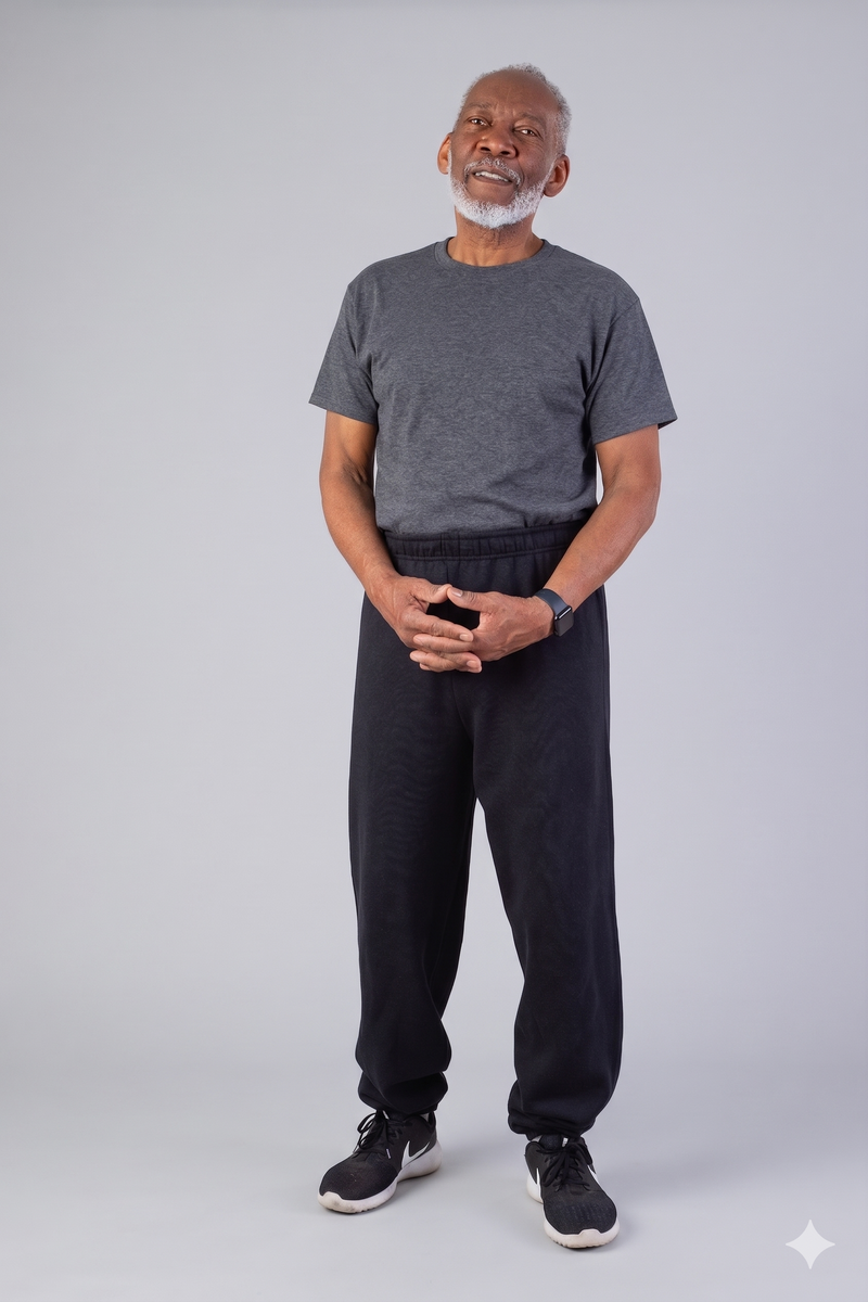 Men's Short Sleeve Basic T-Top Jumpsuit by Buck & Buck in charcoal Top/black Pants, and available in different sizes. This one-piece garments item is part of our one-pieces collection.