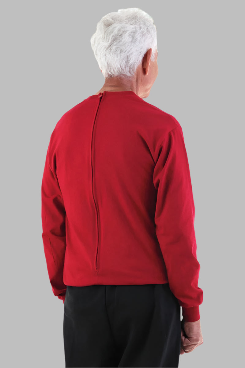 Men's Long Sleeve Basic T-Top Jumpsuit by Buck & Buck in Red Top/Black Pants, and available in different sizes. This one-piece garments item is part of our one-pieces collection.