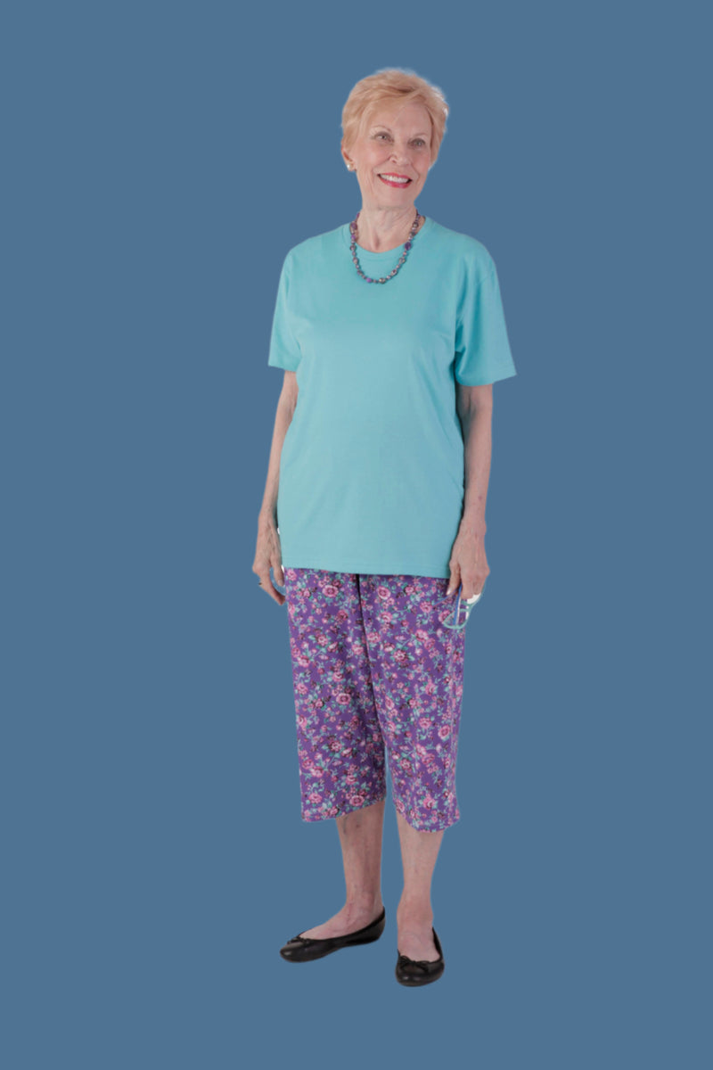 Women's Light Weight Short Sleeve T-Shirt by Buck & Buck in Aqua, and available in different sizes. This tops item is part of our t-shirts collection.