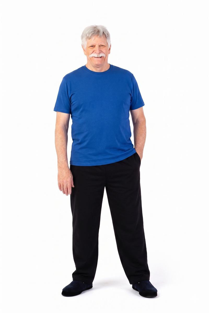 Men's Light Weight Short Sleeve T-Shirt by District in royal, and available in different sizes. This tops item is part of our t-shirts collection.