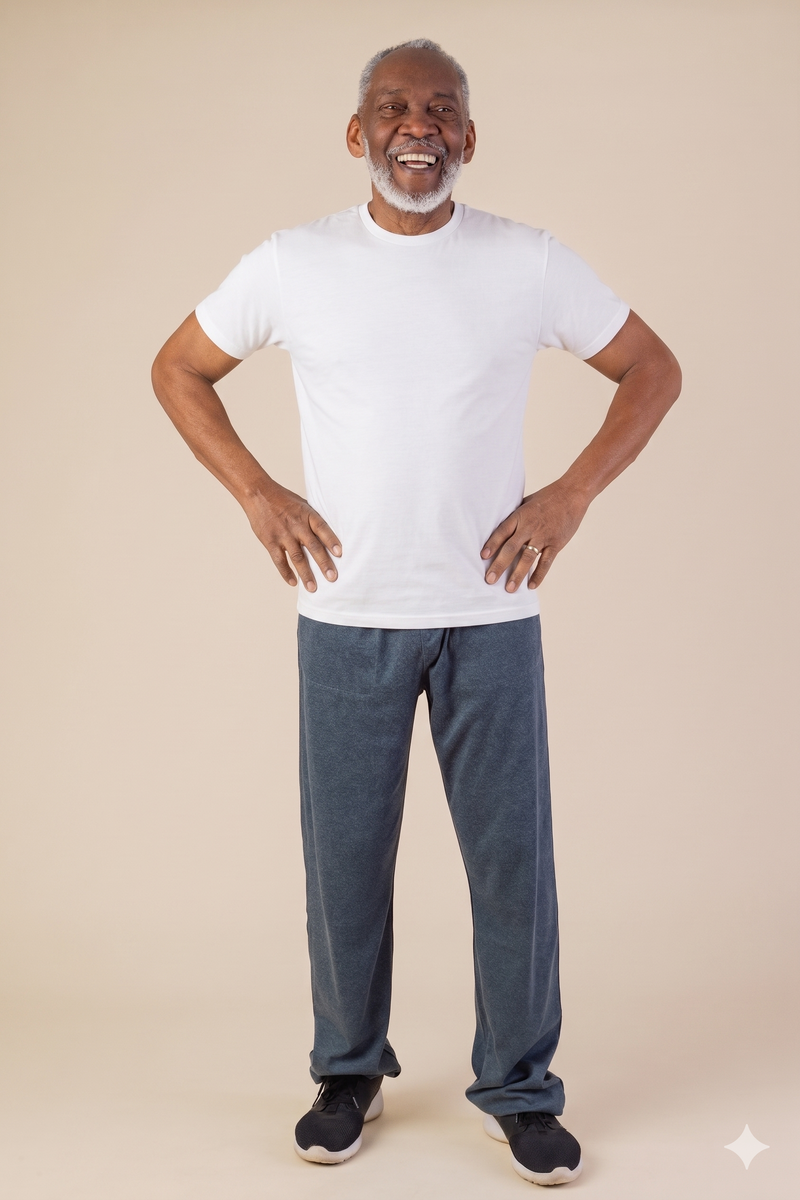 Men's Light Weight Short Sleeve T-Shirt by District in white, and available in different sizes. This tops item is part of our t-shirts collection.