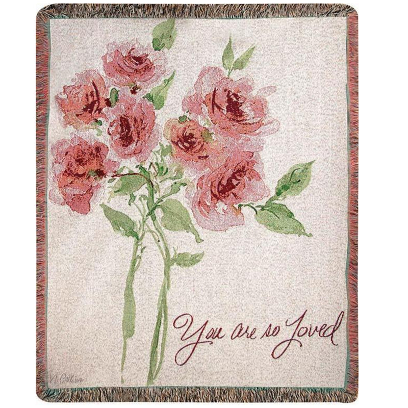 You Are So Loved Woven Throw by Buck & Buck, and available only in a one-size option. This accessories & home item is part of our blankets collection.