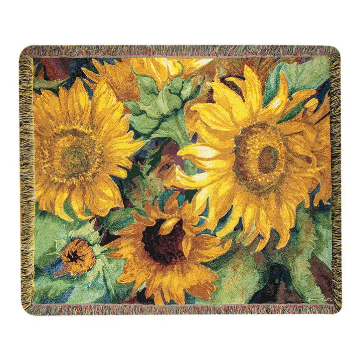 Sunny Faces Woven Throw by Buck & Buck, and available only in a one-size option. This accessories & home item is part of our blankets collection.