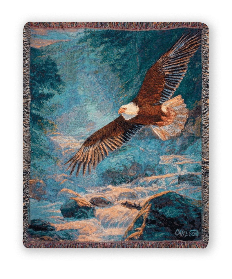 American Majesty Woven Throw by Buck & Buck, and available only in a one-size option. This accessories & home item is part of our blankets collection.