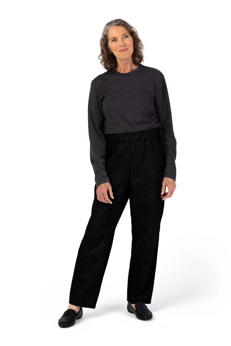 Women's Side Zip Fleece Pants by Buck & Buck in Black, and available in different sizes. This bottoms item is part of our trousers collection.
