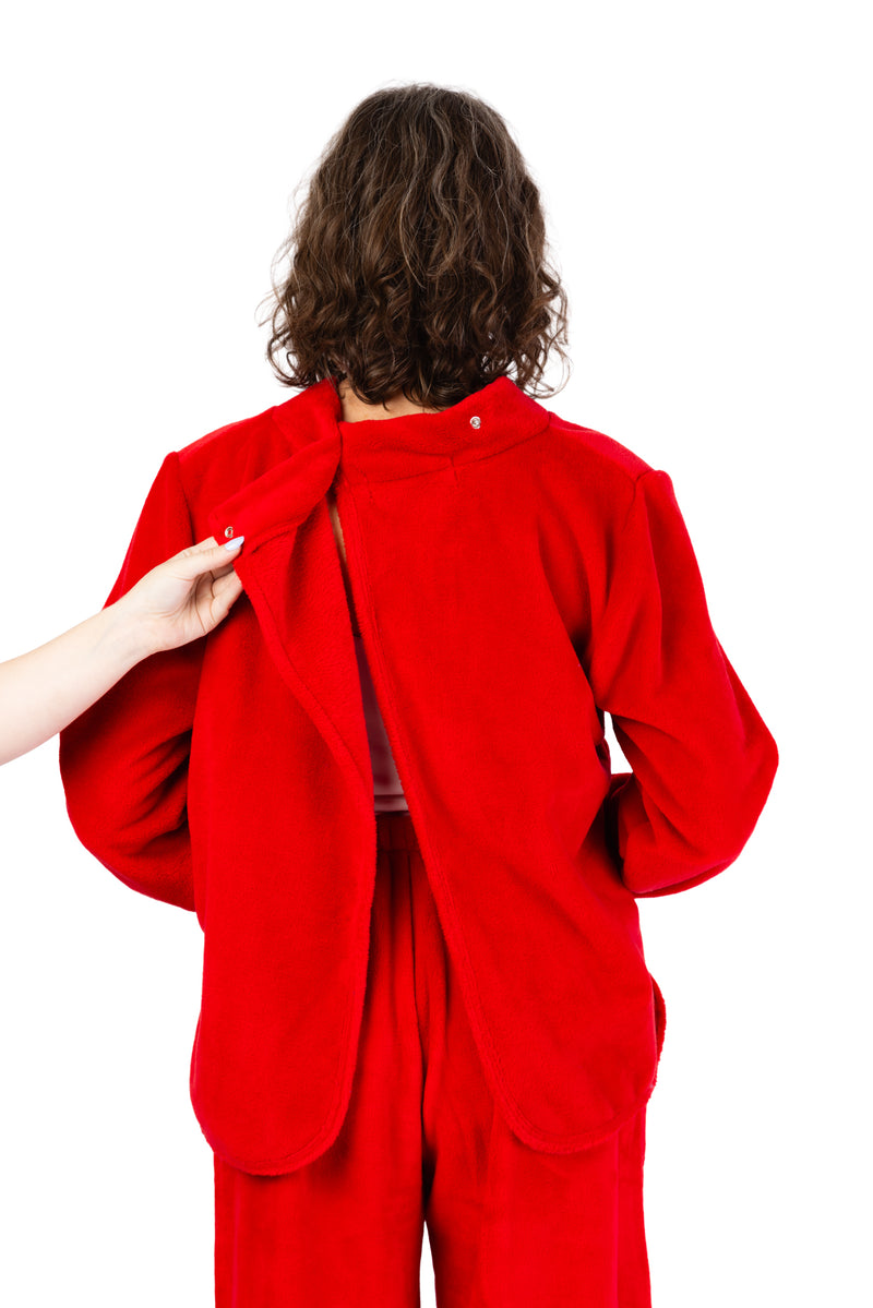 V-Neck So-Soft Wrap Back Top for women by Buck & Buck in red, and available in different sizes. This tops item is part of our clothing tops collection.